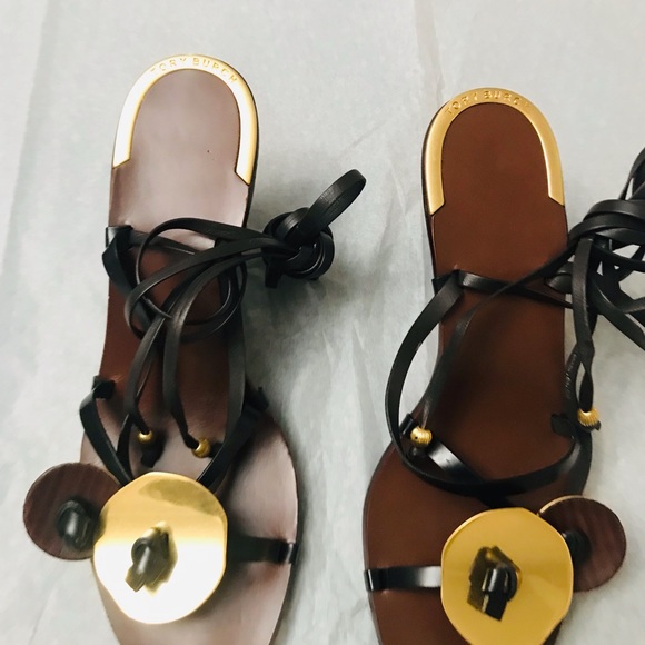 TORY BURCH WOMEN STRAPY SANDALS. CLASSY DESIGN FOR FASHION & QUALITY. SIZE 6 - Picture 4 of 10